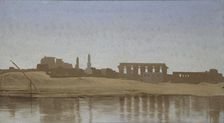View of the Nile at Luxor, 1857. Artist: Jean-Leon Gerome