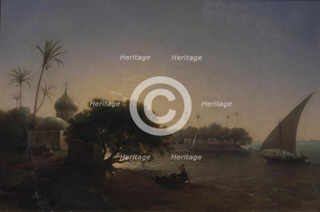 View of the Nile in Egypt, 1851. Artist: Chernetsov, Grigori Grigorievich (1802-1865)