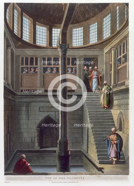 View of the nilometer, Cairo, Egypt, 1802. Creator: Thomas Milton.