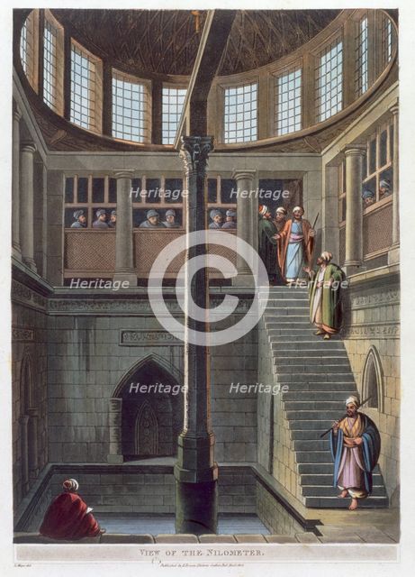 View of the nilometer, Cairo, Egypt, 1802. Creator: Thomas Milton.