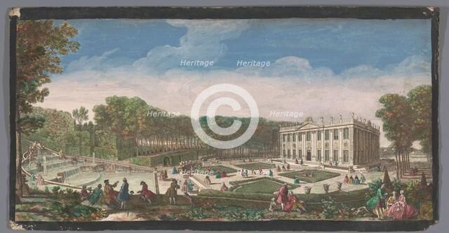 View of the small ground floor of the garden of the Château de Marly, 1700-1799. Creators: Anon, Jacques Rigaud.