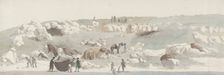 View of the small port of Luogo Vivo on the San Vito sailing route, 1778. Creator: Louis Ducros