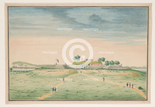 View of the south side of the fort in Kalutara, c.1750. Creator: Anon.