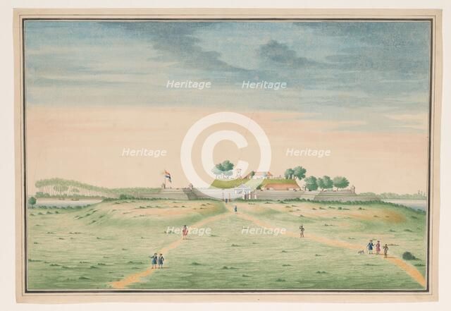 View of the south side of the fort in Kalutara, c.1750. Creator: Anon.