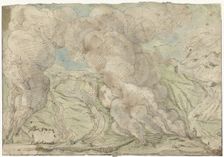 View of the Solfatara at Pozzuoli, outside Naples, c.1611. Creator: Gerard ter Borch I