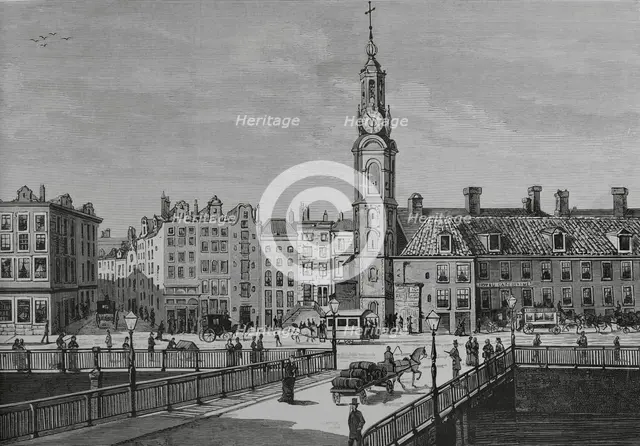 View of the Sophia Square, Amsterdam, Netherlands, 1883.  Creator: Unknown.