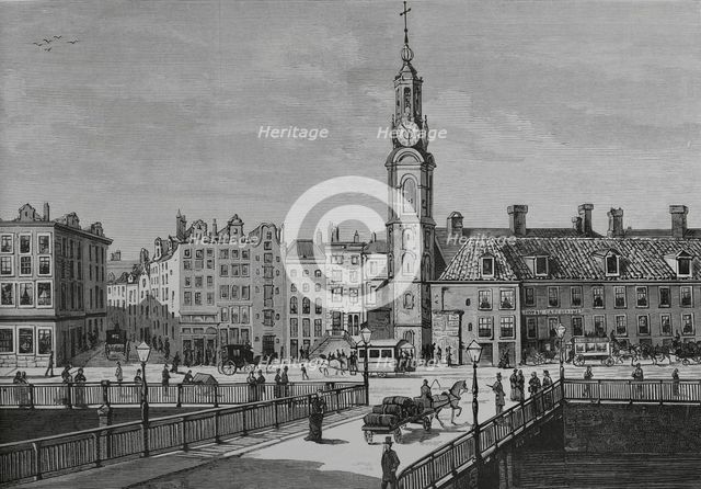 View of the Sophia Square, Amsterdam, Netherlands, 1883.  Creator: Unknown.