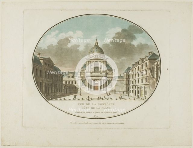 View of the Sorbonne, n.d. Creator: Jean Francois Janinet.