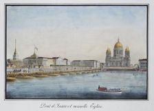 View of the Saint Isaac's Bridge in Petersburg, 1824