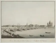 View of the Saint Isaac's Bridge in Petersburg