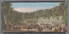 View of the Salle The ball in the garden of Versailles, 1700-1799. Creators: Anon, Jacques Rigaud