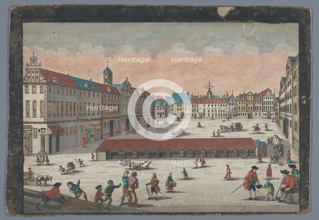 View of the Salt Market in Wroclaw seen from the south side, 1742-1801. Creator: Anon.