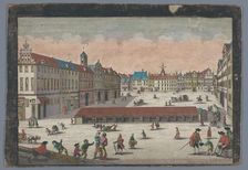 View of the Salt Market in Wroclaw seen from the south side, 1742-1801. Creator: Anon