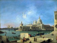 View of the Salute from the Entrance of the Grand Canal Venice, c1727-1728. Artist: Canaletto