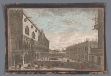 View of the San Marco square in Venice, 1700-1799. Creator: Anon