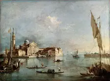 View of the San Giorgio Maggiore Island between 1765 and 1775. Artist: Francesco Guardi