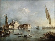 View of the San Giorgio Maggiore Island between 1765 and 1775. Artist: Francesco Guardi