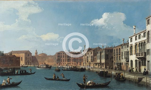 View of the Santa Chiara canal, in Venice, c1730. Creator: Canaletto.