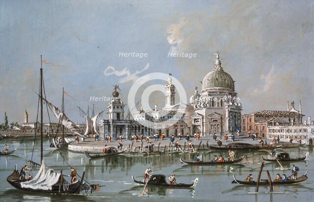 'View of the Santa Maria della Salute Church', 18th century. Artist: Francesco Guardi