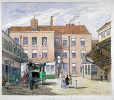 View of the Saracen's Head Inn, Snow Hill, City of London, c1835. Artist: Anon