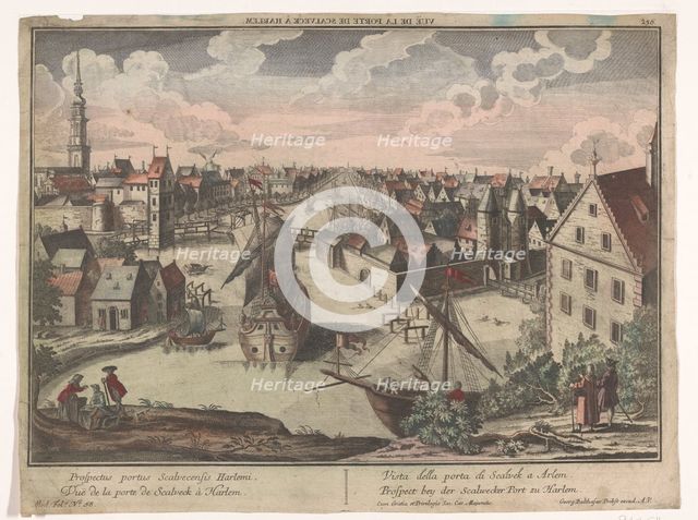 View of the Schalkwijker Gate in Haarlem, 1742-1801. Creator: Anon.