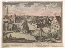 View of the Schalkwijker Gate in Haarlem, 1742-1801. Creator: Anon