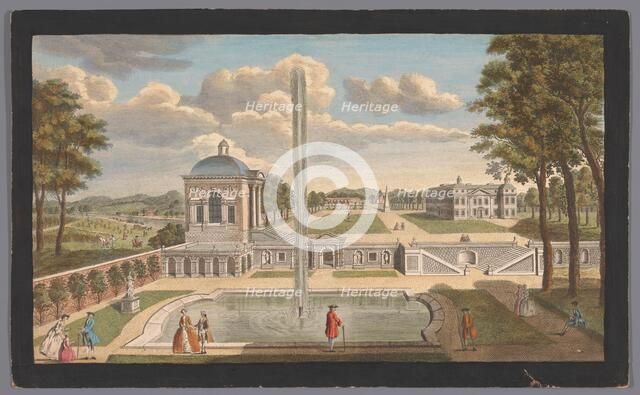 View of the Schloss Moritzburg
, 1752. Creator: Anon.