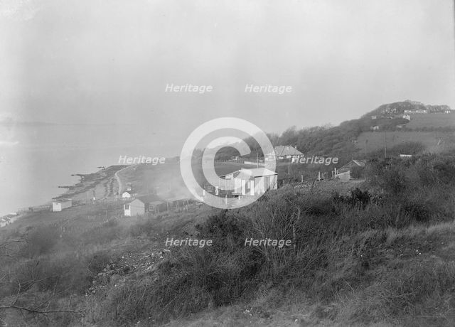 View of the sea and cliffs from Gurnard, Isle of Wight, c1935. Creator: Kirk & Sons of Cowes.