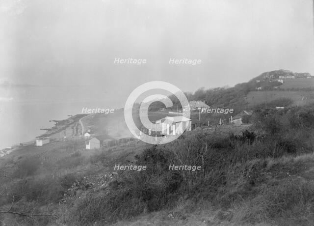 View of the sea and cliffs from Gurnard, Isle of Wight, c1935. Creator: Kirk & Sons of Cowes.
