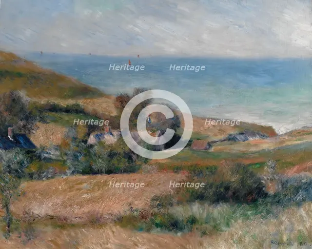 View of the Seacoast near Wargemont in Normandy, 1880. Creator: Pierre-Auguste Renoir.