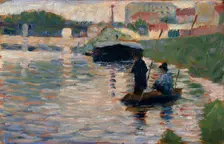 View of the Seine, 1882-83. Creator: Georges-Pierre Seurat