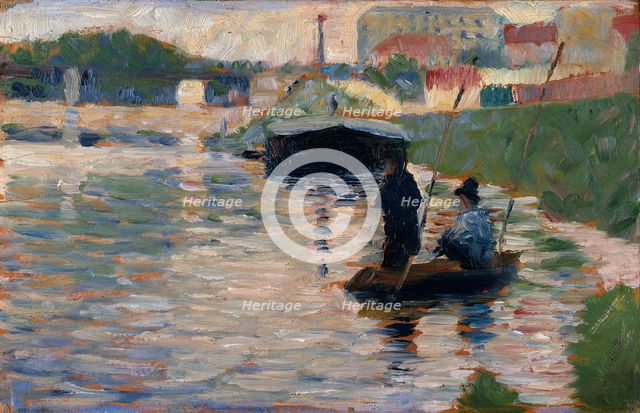 View of the Seine, 1882-83. Creator: Georges-Pierre Seurat.