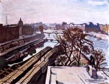 View of the Seine and the Monument to Henry IV c1906. Artist: Albert Marquet