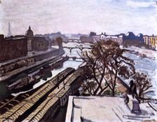 View of the Seine and the Monument to Henry IV c1906. Artist: Albert Marquet
