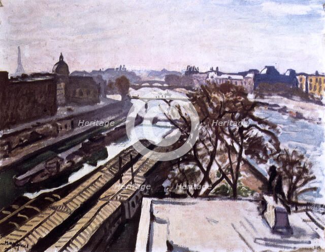 'View of the Seine and the Monument to Henry IV', c1906.  Artist: Albert Marquet