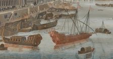 View of the Seine from the Pont Rouge. Creators: Johann Wolfgang Baumgartner, Abraham Bosse