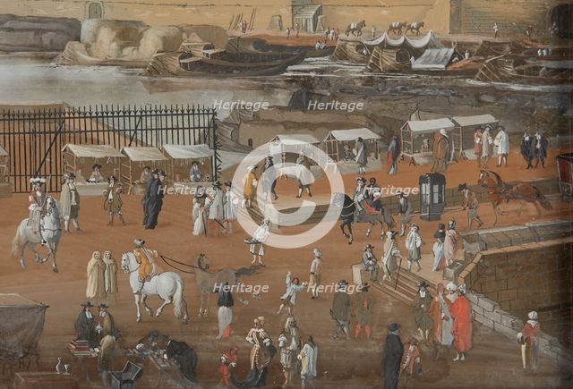 View of the Seine from Pont Neuf. Creators: Johann Wolfgang Baumgartner, Abraham Bosse.