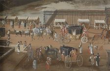 View of the Seine from Pont Neuf. Creators: Johann Wolfgang Baumgartner, Abraham Bosse