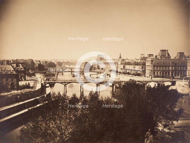 [View of the Seine, Paris], 1857. Creator: Gustave Le Gray.