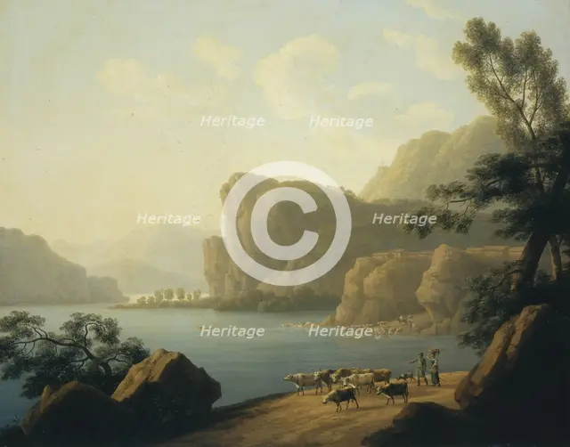 View of the Selenga River in Siberia, 1817. Artist: Martynov, Andrei Yefimovich (1768-1826)