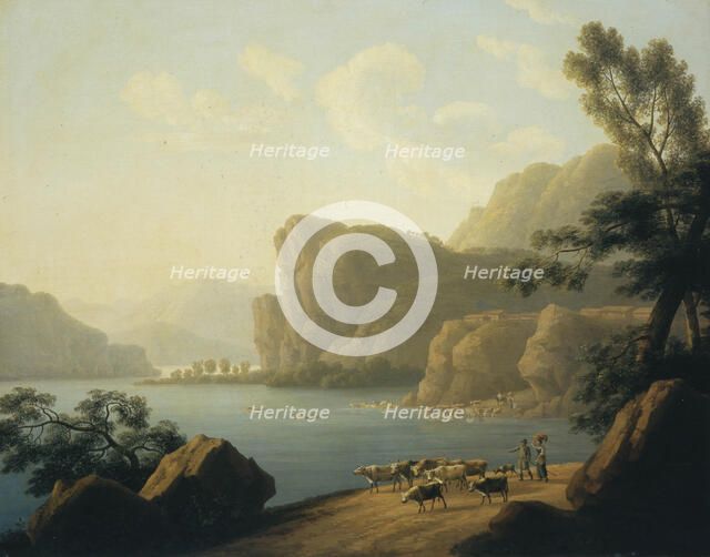 View of the Selenga River in Siberia, 1817. Artist: Martynov, Andrei Yefimovich (1768-1826)