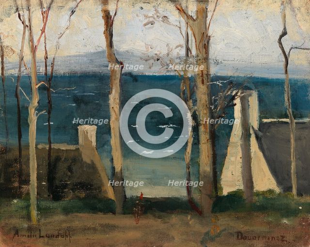 View of the Shore at Douarnenez, 1883-1884. Creator: Amelie Lundahl.