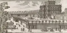 View of the side facade of the Palazzo Pamphili and its garden (Secondo prospetto pe..., after 1677. Creator: Simone Felice