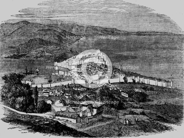 'View of the Sinope from Bos-Tepe', 1854. Creator: Unknown.