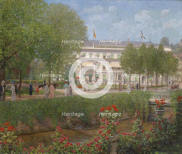 View of the Spa hotel in Baden-Baden, 1911. Creator: Koch, Otto Albert (1866-1921).