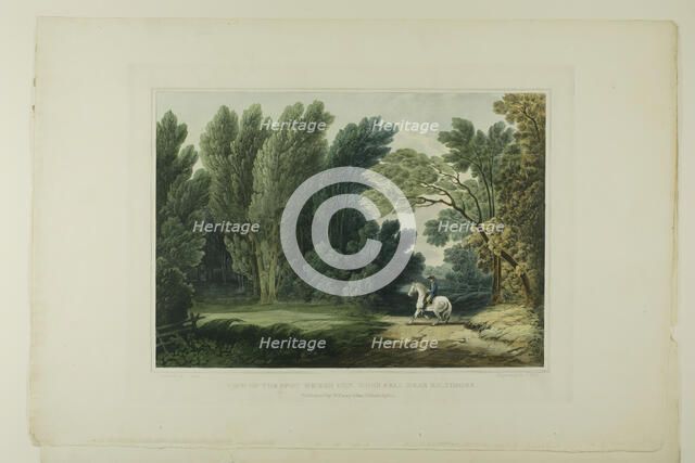 View of the Spot Where General Ross Fell, Near Baltimore, plate six of the first number..., 1819/21. Creator: John Hill.