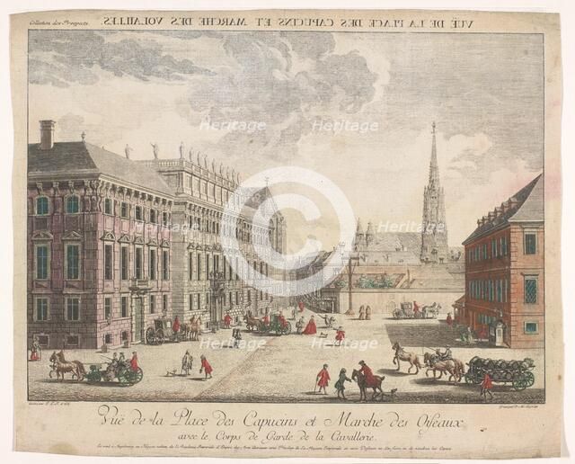 View of the Stadtpalais Liechtenstein on a square in Vienna, 1755-1779. Creator: Johann Sigrist.