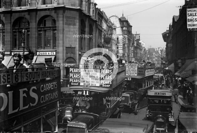 View of the Strand, London, c1919-c1923. Artist: Unknown