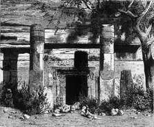 View of the Subterranean Temple of Mahadeva, Oudghiry c1891. Creator: James Grant