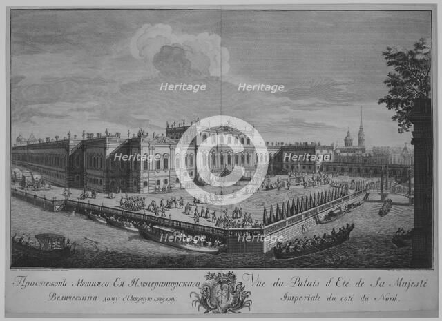 View of the Summer Palace, 18th century. Creator: Giuseppe Valeriani.